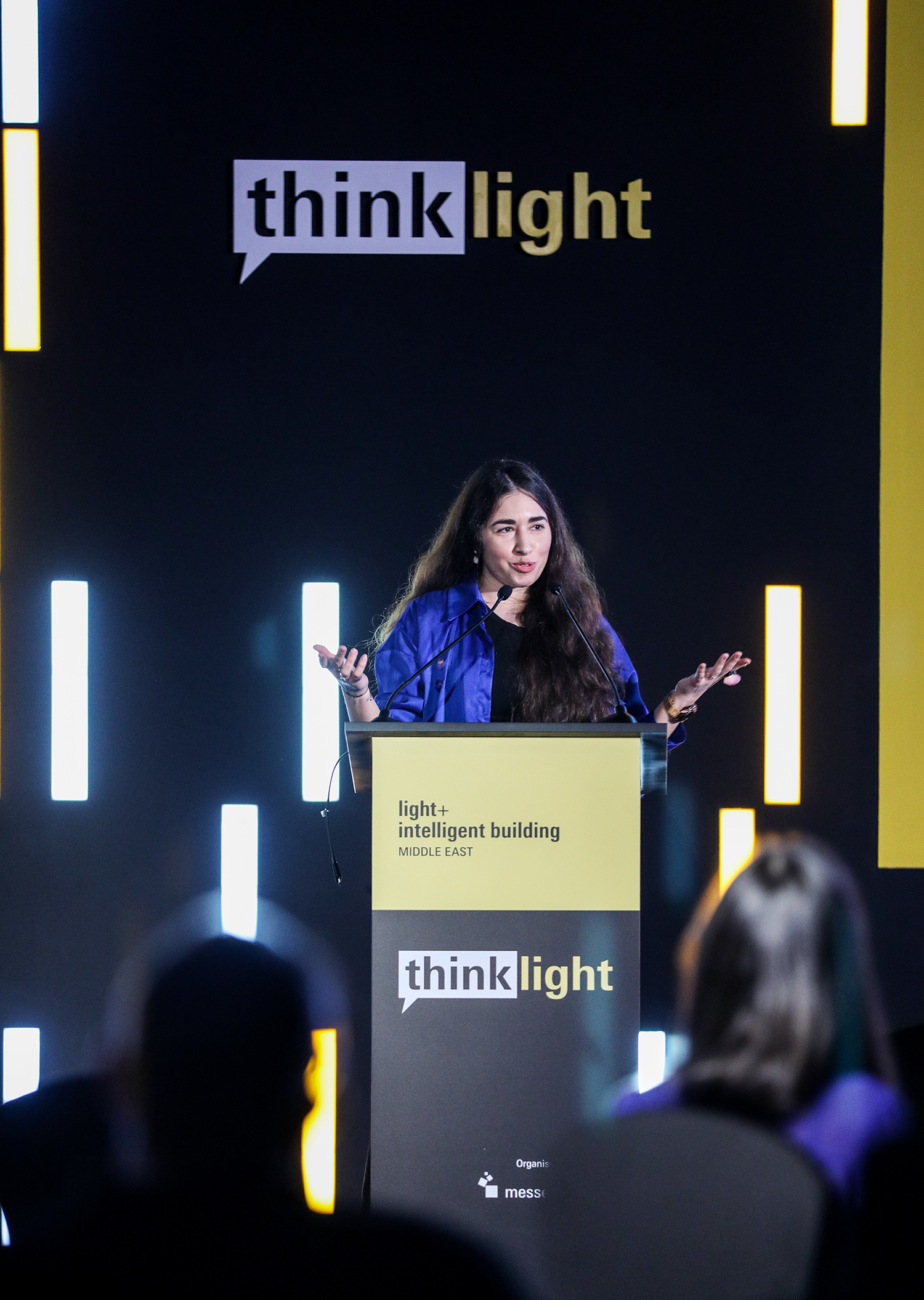 Katia Kolovea at LME 24 Dubai representing Women in Lighting